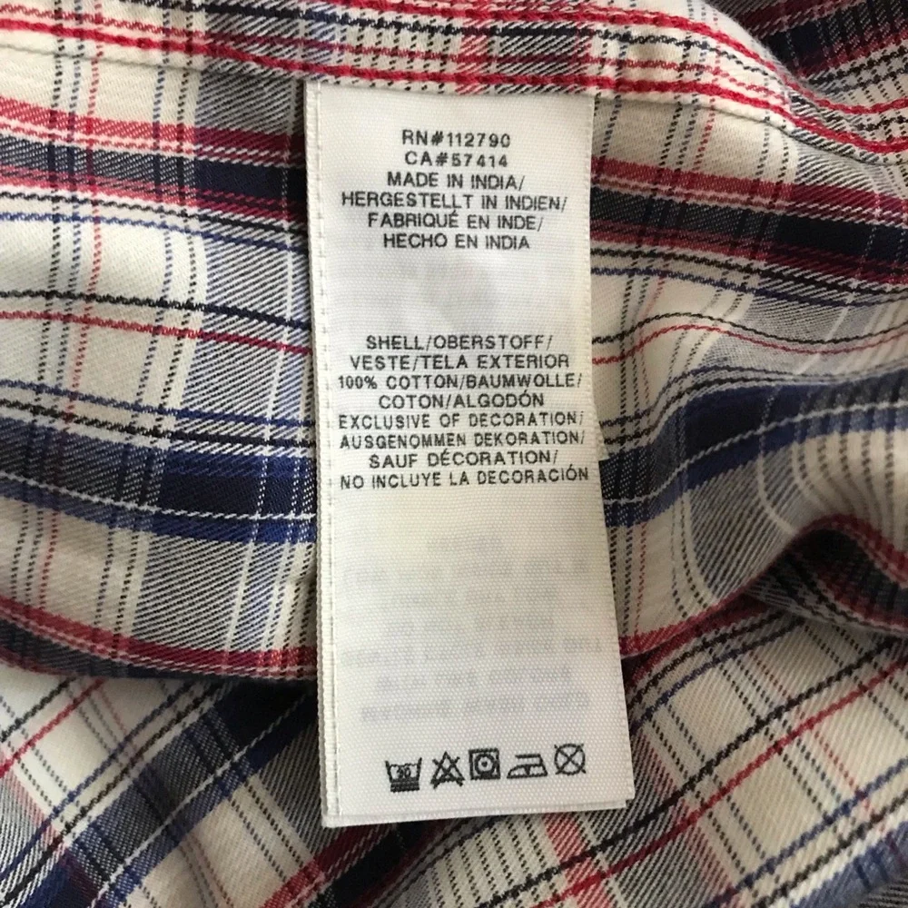 True Religion Men's Plaid Button-Down Shirt 3XL